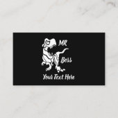 Carte De Visite White Trex the Boss Dino (Devant)