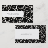 Carte De Visite White Web Texture + votre bachgr. & idées (Devant / Derrière)