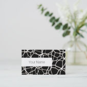 Carte De Visite White Web Texture + votre bachgr. & idées (Debout devant)