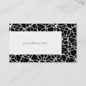 Carte De Visite White Web Texture + votre bachgr. & idées (Dos)