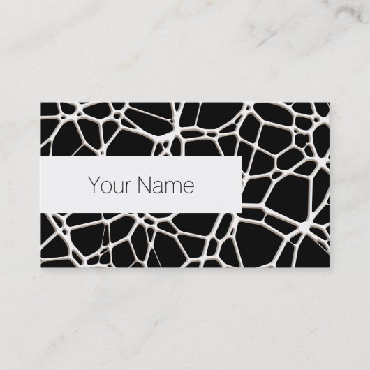 Carte De Visite White Web Texture + votre bachgr. & idées (Devant)