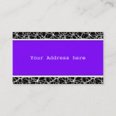 Carte De Visite White Web Texture + votre bachgr. & idées (Dos)