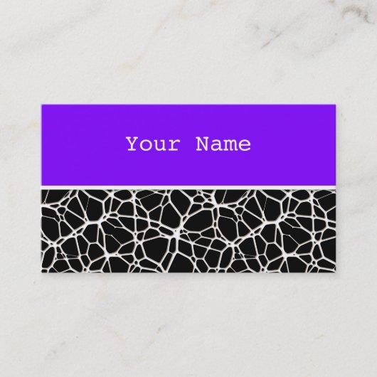 Carte De Visite White Web Texture + votre bachgr. & idées (Devant)