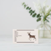 Carte De Visite Whitetail Buck (Debout devant)