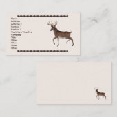 Carte De Visite Whitetail Buck (Devant / Derrière)