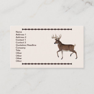 Carte De Visite Whitetail Buck