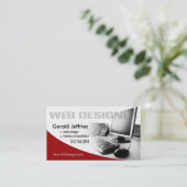 Carte De Visite Whiz d'ordinateur de consultant en médias de (Debout devant)