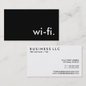 Carte De Visite wi-fi. (Devant / Derrière)