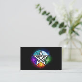 Carte De Visite Wiccan pentagram (Debout devant)