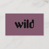 Carte De Visite wild (Dos)