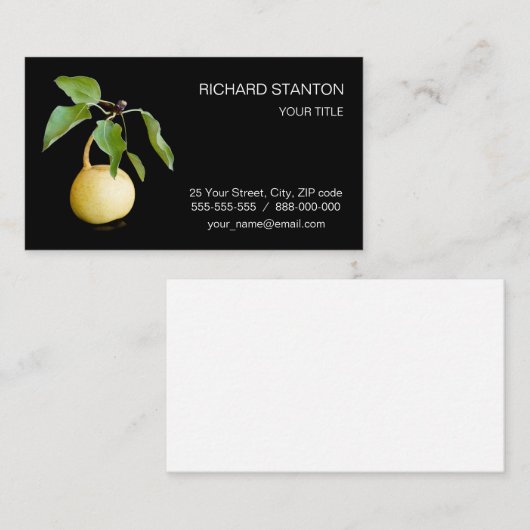 Carte De Visite Wild pear (Devant / Derrière)