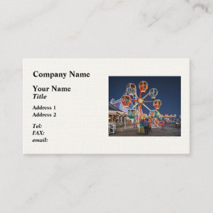 Carte De Visite Wildwood NJ – Tour de course en ballon la nuit