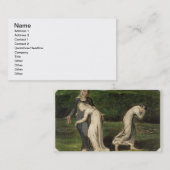 Carte De Visite William Blake | Naomi suppliant Ruth et Orpah à (Devant / Derrière)