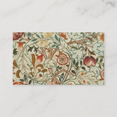 Carte De Visite William Morris Acanthus Broderie Motif Floral (Dos)