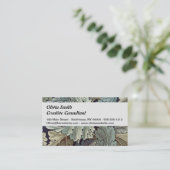 Carte De Visite William Morris Acanthus Feuilles (Debout devant)