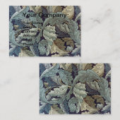 Carte De Visite William Morris Acanthus Feuilles (Devant / Derrière)