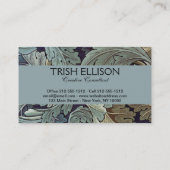 Carte De Visite William Morris Acanthus Feuilles (Dos)