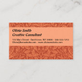 Carte De Visite William Morris Acorn Fond d'écran Nature Design (Devant)