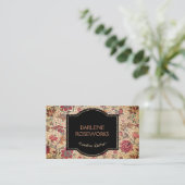 Carte De Visite William Morris Beau Design Floral (Debout devant)