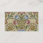 Carte De Visite William Morris Brocade Motif de fond d'écran flora (Dos)
