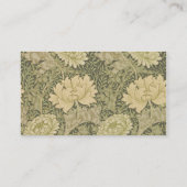 Carte De Visite William Morris Chrysanthemum Fleur d'âge (Dos)