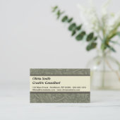 Carte De Visite William Morris Daffodil Papier peint floral (Debout devant)