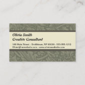 Carte De Visite William Morris Daffodil Papier peint floral (Devant)