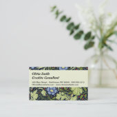 Carte De Visite William Morris Fleur d'antiquité aux algues marine (Debout devant)