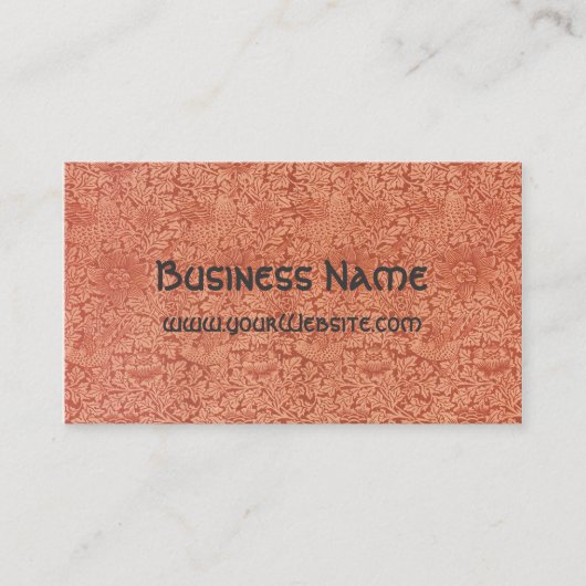 Carte De Visite William Morris Floral Damask (Devant)