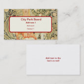 Carte De Visite William Morris Fond d'écran (Devant / Derrière)