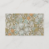 Carte De Visite William Morris Golden Lily Blue Gold Classic (Dos)