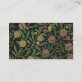 Carte De Visite William Morris grenade classique fruits (Dos)