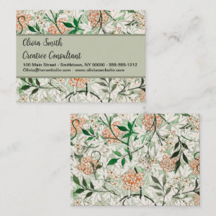 Carte De Visite William Morris Jardin de Jasmin Fleur Classique