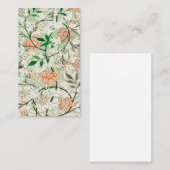 Carte De Visite William Morris Jasmine (Devant / Derrière)