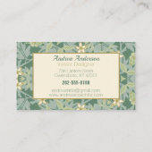 Carte De Visite William Morris Jasmine Floral (Dos)
