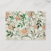 Carte De Visite William Morris Jasmine Garden Flower Classic (Dos)
