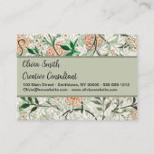 Carte De Visite William Morris Jasmine Garden Flower Classic (Devant)