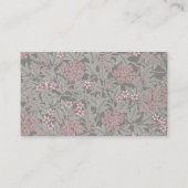 Carte De Visite William Morris Jasmine Motif de fleurs (Dos)