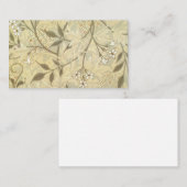 Carte De Visite William Morris - Jasmine Wallpaper 1872 (Devant / Derrière)