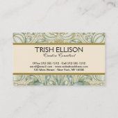 Carte De Visite William Morris Lily et de la grenade classique (Dos)