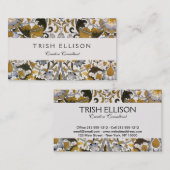 Carte De Visite William Morris Lodden Fleur florale (Devant / Derrière)