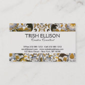 Carte De Visite William Morris Lodden Fleur florale (Dos)