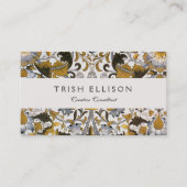 Carte De Visite William Morris Lodden Fleur florale (Devant)