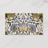 Carte De Visite William Morris Lodden Fleur florale (Dos)