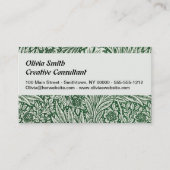 Carte De Visite william morris marigold fleurs vertes (Devant)