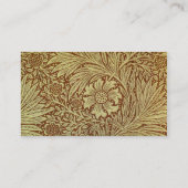 Carte De Visite William Morris Marigold Motif de fleurs antiques (Dos)