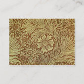 Carte De Visite William Morris Marigold Motif de fleurs antiques (Dos)