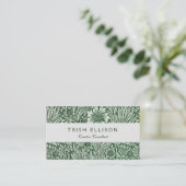 Carte De Visite william morris marigold vert floral fleur (Debout devant)