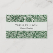 Carte De Visite william morris marigold vert floral fleur (Devant)