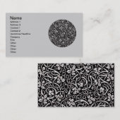 Carte De Visite William Morris Motif de la feuille de vigne (Devant / Derrière)